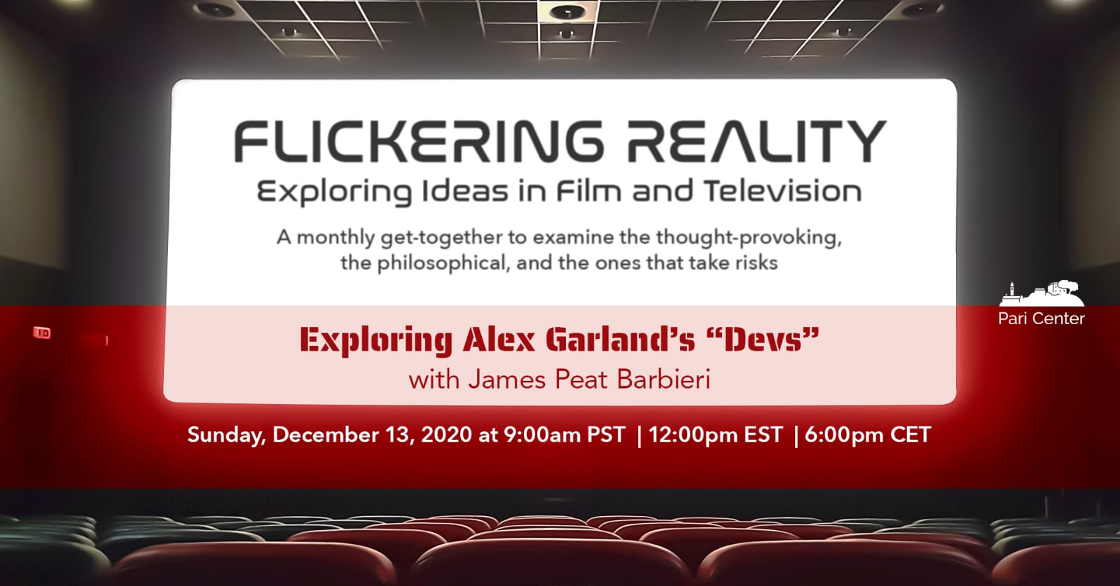 Flickering Reality – Free Online Event Dec 13