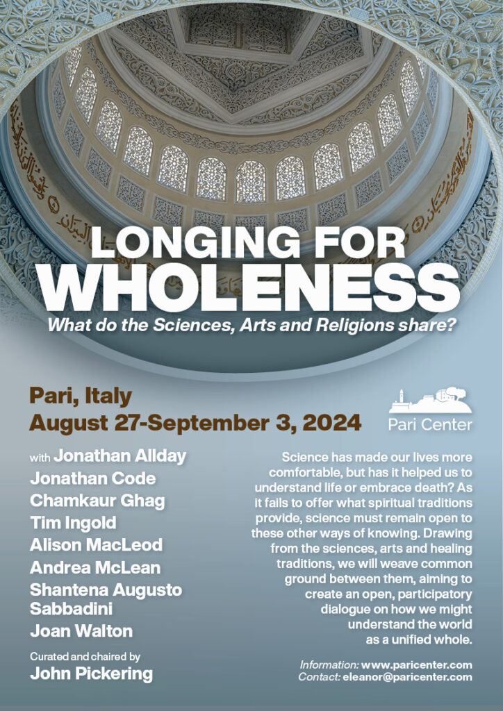 poster for Pari Center's Longing for Wholeness